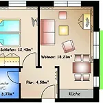 Appartement Fewo 14 Im Haus Huehnergott - 4 Personen, Parkplatz Inclusive