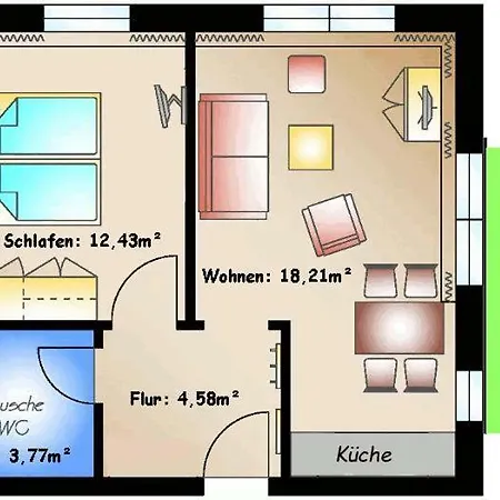Apartamento 14 Im Haus Huehnergott - 4 Personen, Parkplatz Inclusive